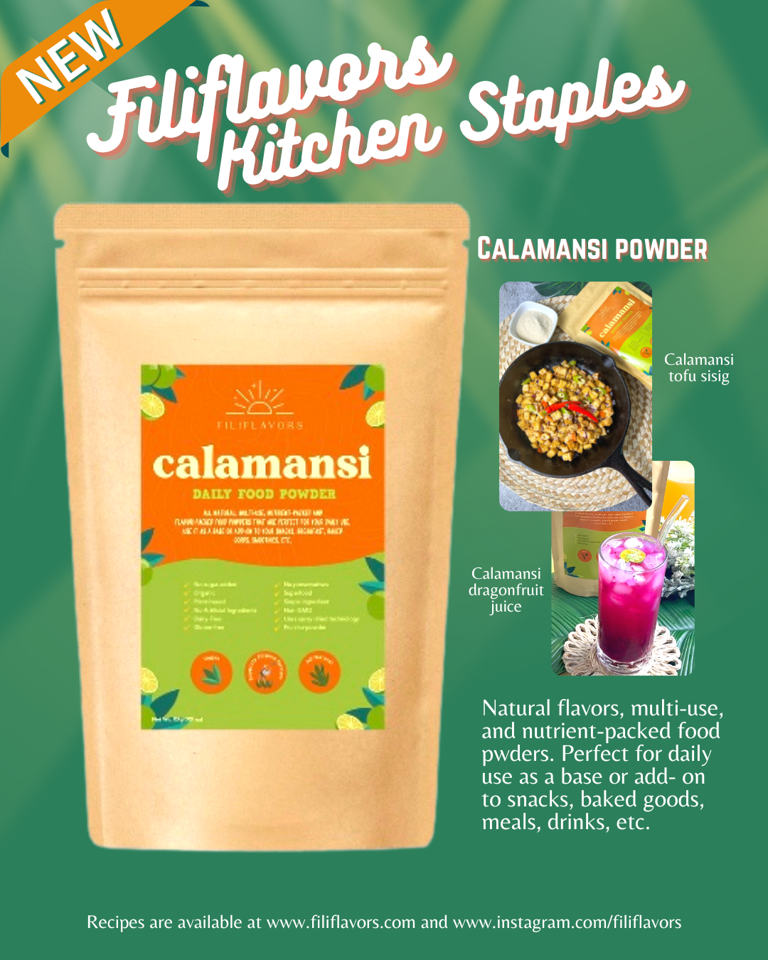 Filiflavors Natural Calamansi Powder